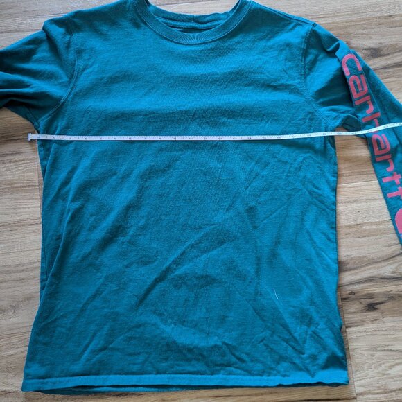 Carhartt Teal and Fuchsia Long Sleeve Shirt, M - Picture 4 of 4